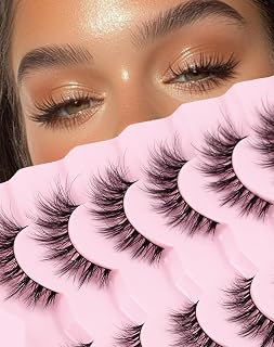 Onlyall 3D False Eyelashes, Artificial Cat Eye Eyelashes, Volume Fake Eyelashes, Th…