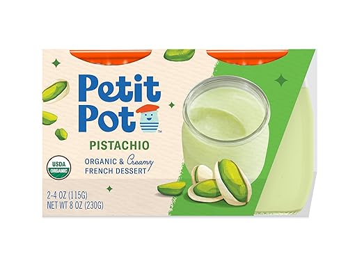 PETIT POT Postre francés de pistacho orgánico, 8 onzas