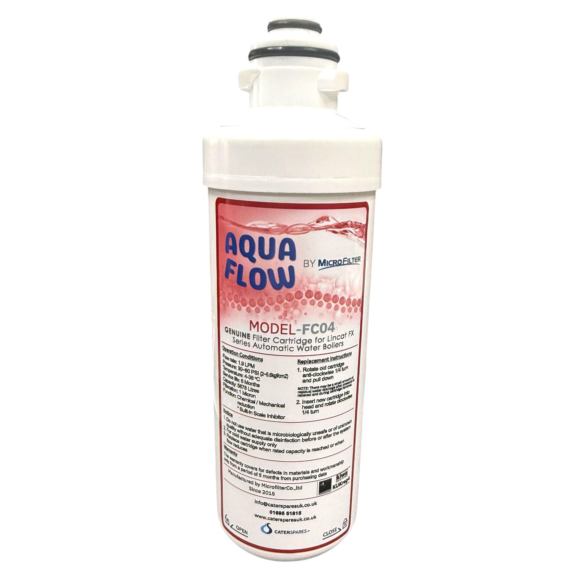 Lincat AG557 FilterFlow Automatic Water Boiler Filter Cartridge for FX Series