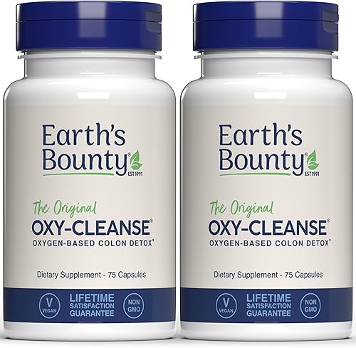Earth's Bounty Oxy-Cleanse Acondicionador de colon - Limpieza suave de colon para el bienestar digestivo - Alivio del estreñimiento -