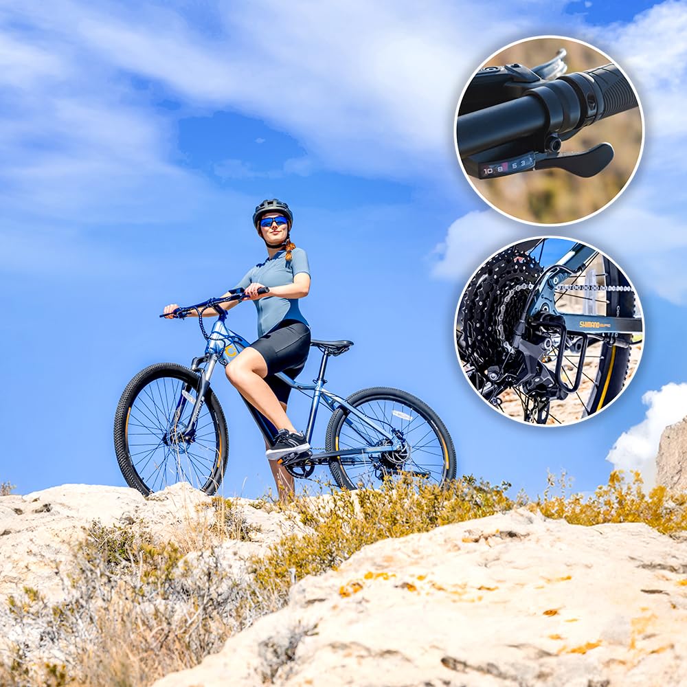 Cecotec Bicicleta Eléctrica de Montaña 29" Avanti. 120Km de Autonomía, Suspensión Delantera SR Suntour, Cambio Shimano Cues de 10 Velocidades y Doble Disco de Freno Hidráulico Tektro