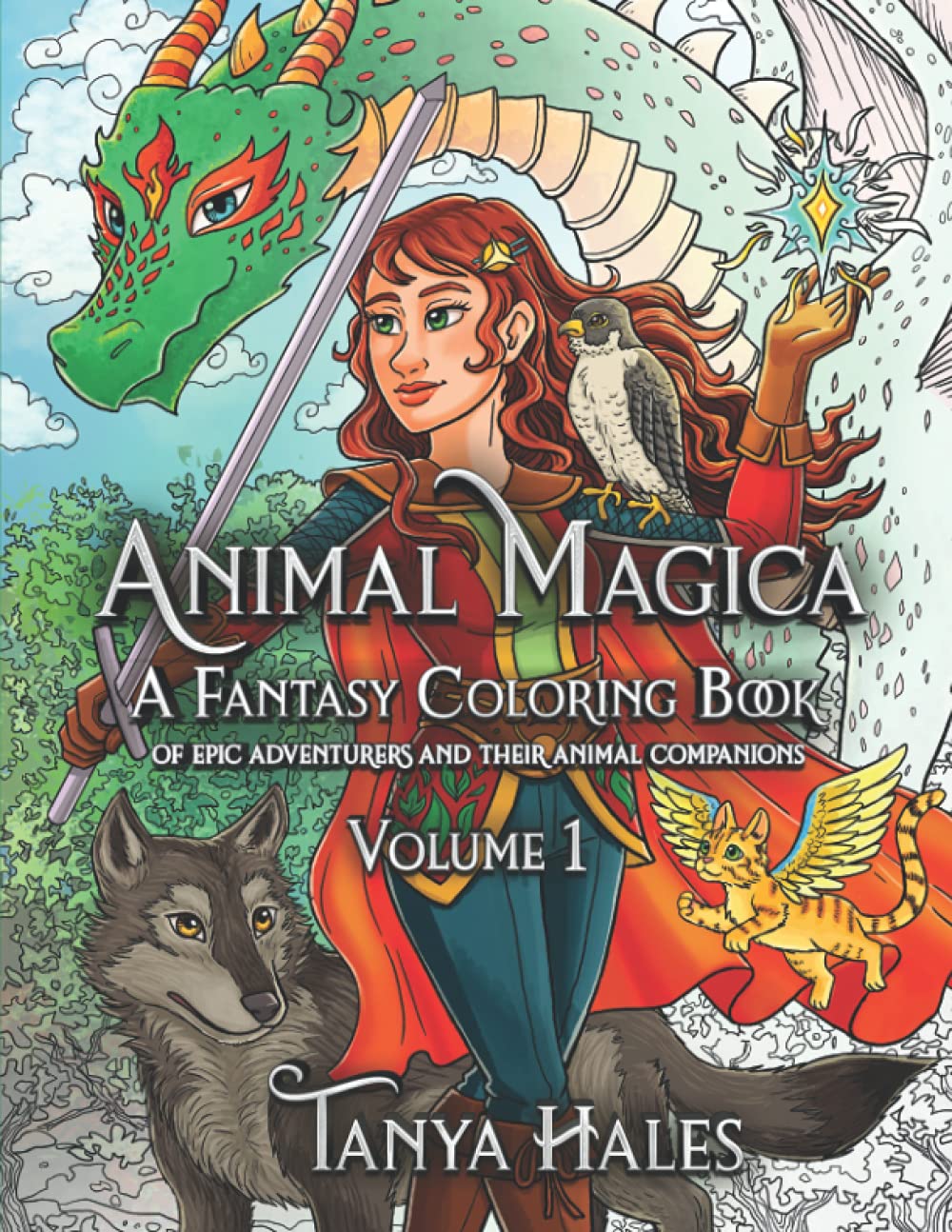 Animal Magica: A Fantasy Coloring Book of Epic Adventurers and Th