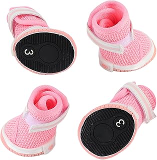 Sapatos de Malha para Cães, Respiráveis, Leves, à Prova de Desgaste, Antiderrapantes, Lindos, Modernos, para Cachorros, Botas para o Verão