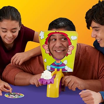 Hasbro Gaming Pie Face Whipped Cream Family Board Game for 5+ Year Old Kids, Party Games for 2 Players or More