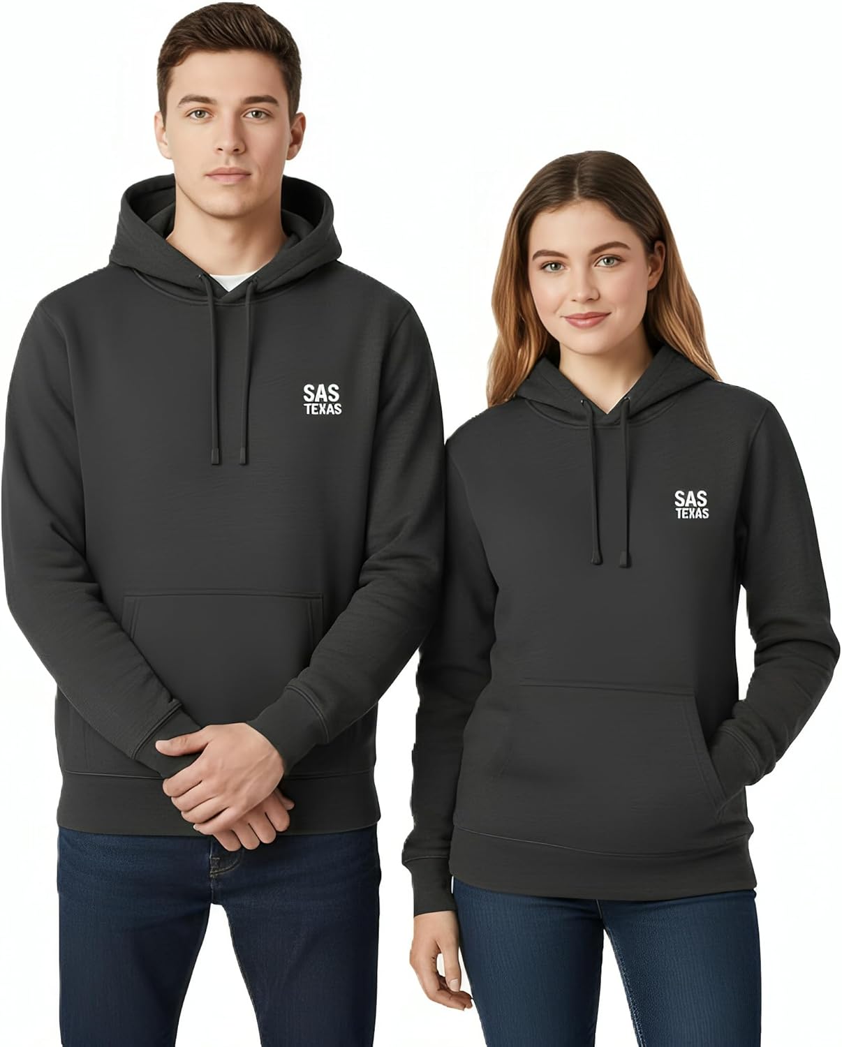 Hoodie - SAS Unisex Fleece Hoodie – Premium Pullover Sweatshirt for Men & Women, Soft Warm Cozy Classic Fit Streetwear Winter - Image 2