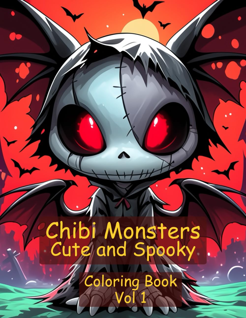 Chibi Monsters: Cute and Spooky Coloring Book Vol 1