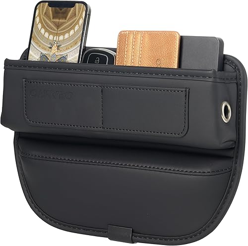 Organizador de espacio para asiento de automóvil con orificio de carga, entre el receptor de asiento de automóvil para automóvil, camión, SUV,