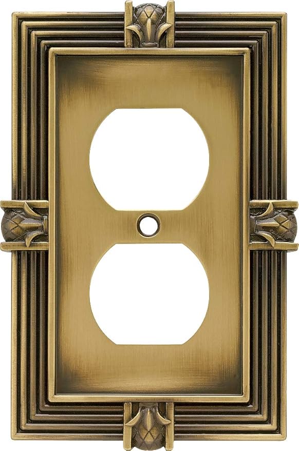 Franklin Brass 64472 Pineapple Single Duplex Outlet Wall Plate/Switch