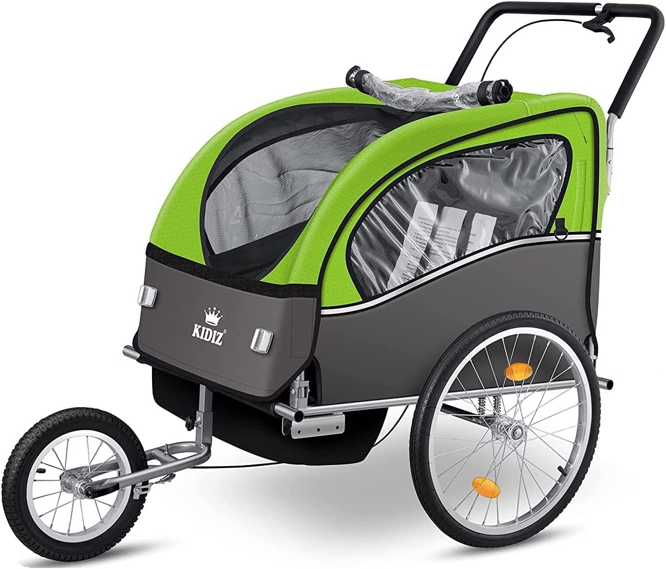 FROGGY Fahrradanhnger FROGGY Kinder Fahrradanhnger Fr 1-2 Kinder  Mit  Federung, 5-Punkt-Gurt & Allwetterverdeck Fahrrad Anhnger Kinder