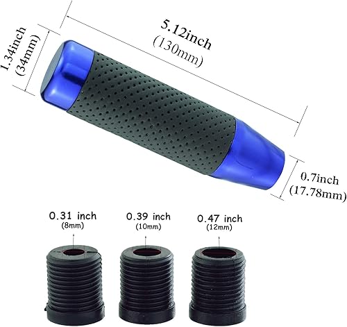 Miniatura 42 de Abfer Pomo de palanca de cambios pesado de metal, palanca de cambios de aleación de aluminio de 5 pulgadas, mango de palanca de cambios que se