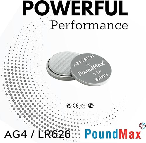 Miniatura 4 de PoundMax AG4 LR626 Baterías 1.5v Batería alcalina de botón - 10 unidades