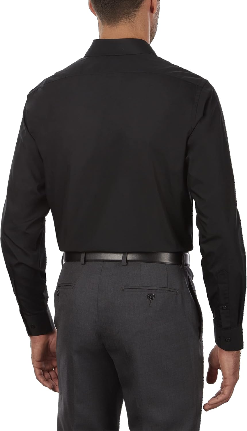 Van Heusen Mens Dress Shirt Regular Fit Poplin Solid - Image 3