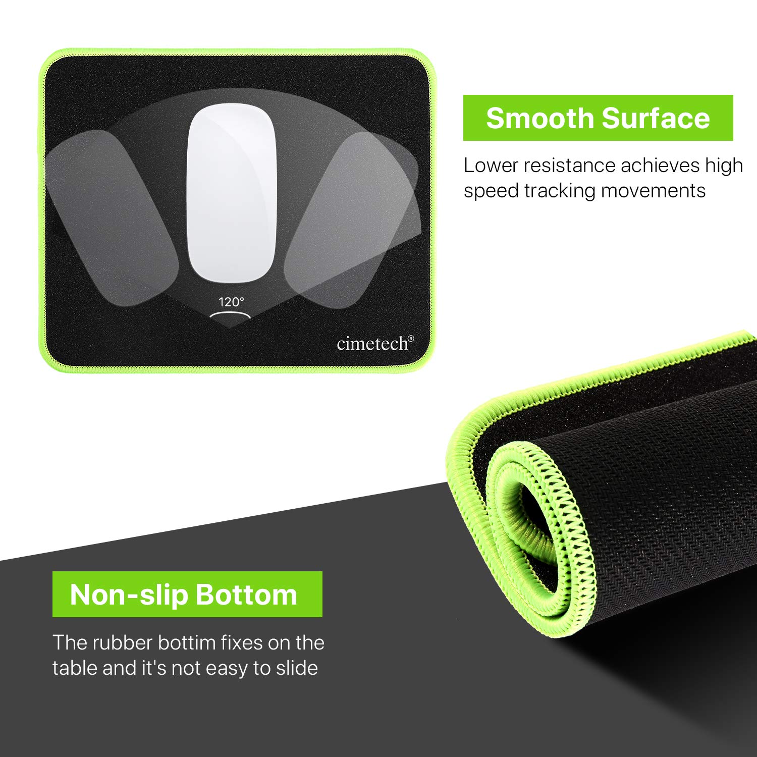 Amazon.com: cimetech Mouse Pad, Gaming Mouse Pads for Desk, Soft