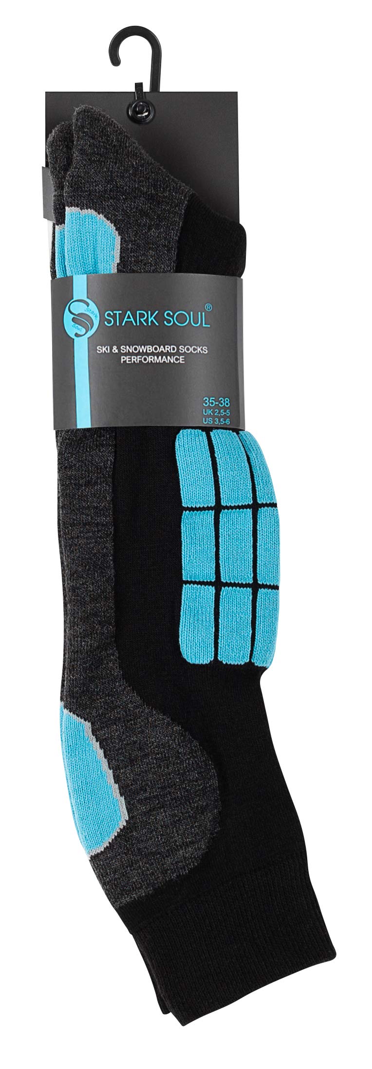 2 paia Calze sportive Touring Ski & Snow calda e traspirante per donna