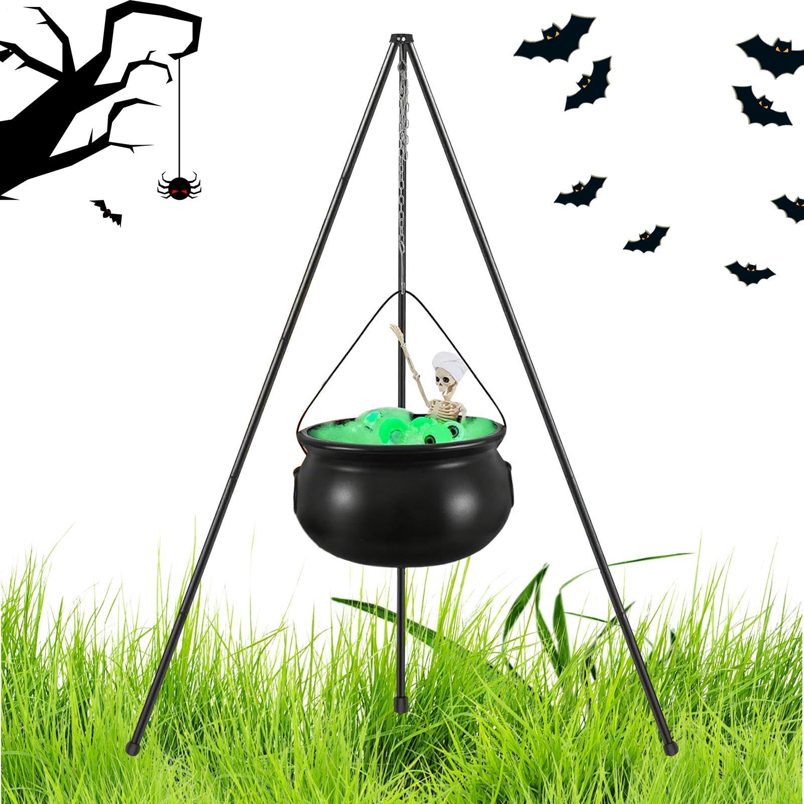 Kocio?ek Czarownicy Halloween, Halloweenowy Kocio? Wied?my do Dekoracji Ogrodu, Dekoracje ?wi?teczne Do Strasznego Domu Zewn?trz Do Wn?trz Ganku Trawnik Wej?cie ?cie?ka Impreza