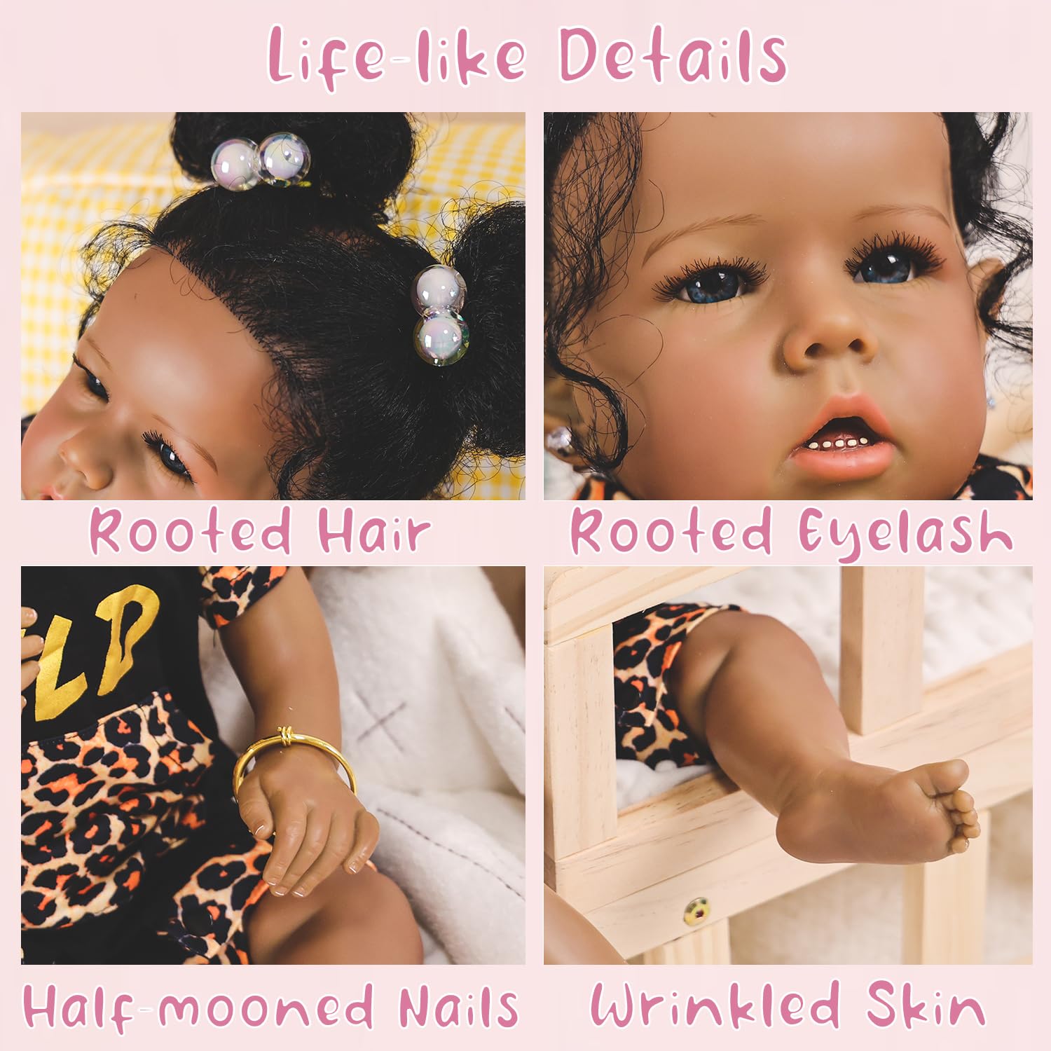Amazon.com: Rebornova Reborn Baby Dolls Black Girl, African