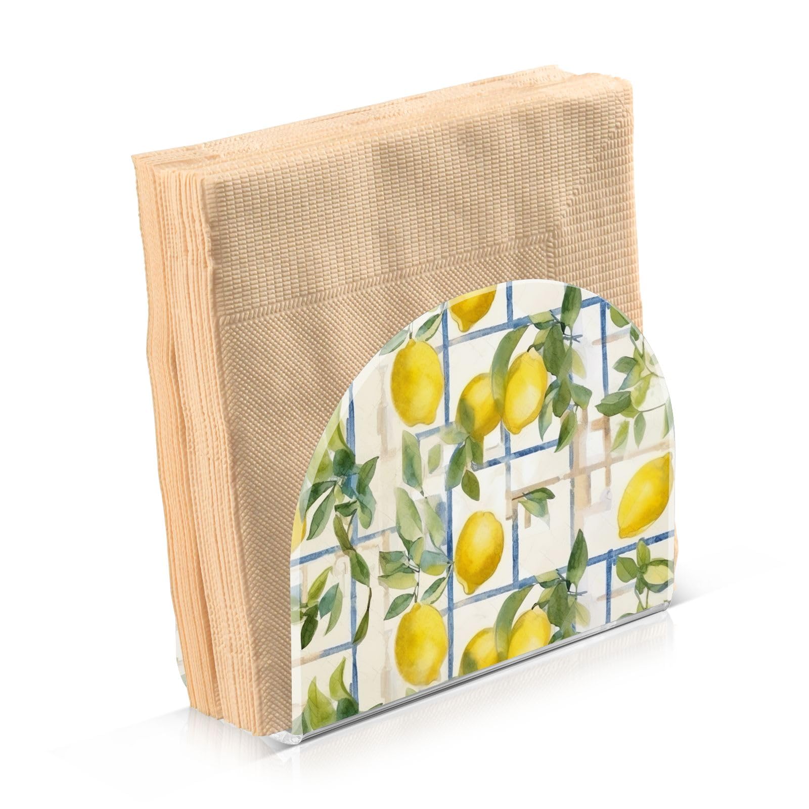 Caikeny Serviettenhalter Aus Acryl – U-Form, Hält 50-60 Servietten, Modernes Design Für Küche & Esstisch (10,5x12,5x5 Cm)