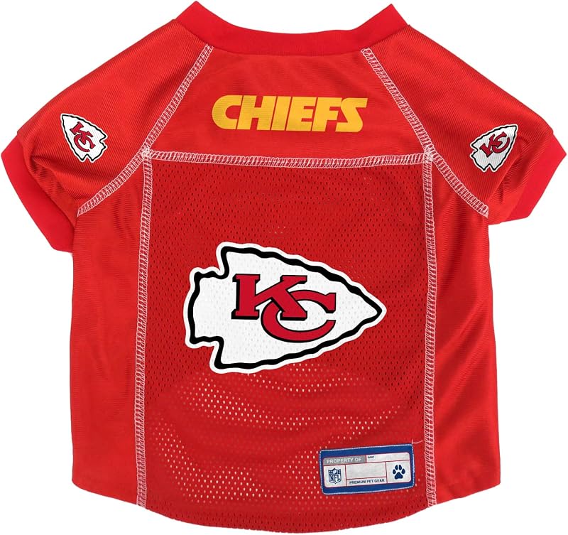 Vestido para Cães e Gatos Littlearth NFL Kansas City Chiefs, Tamanho Médio