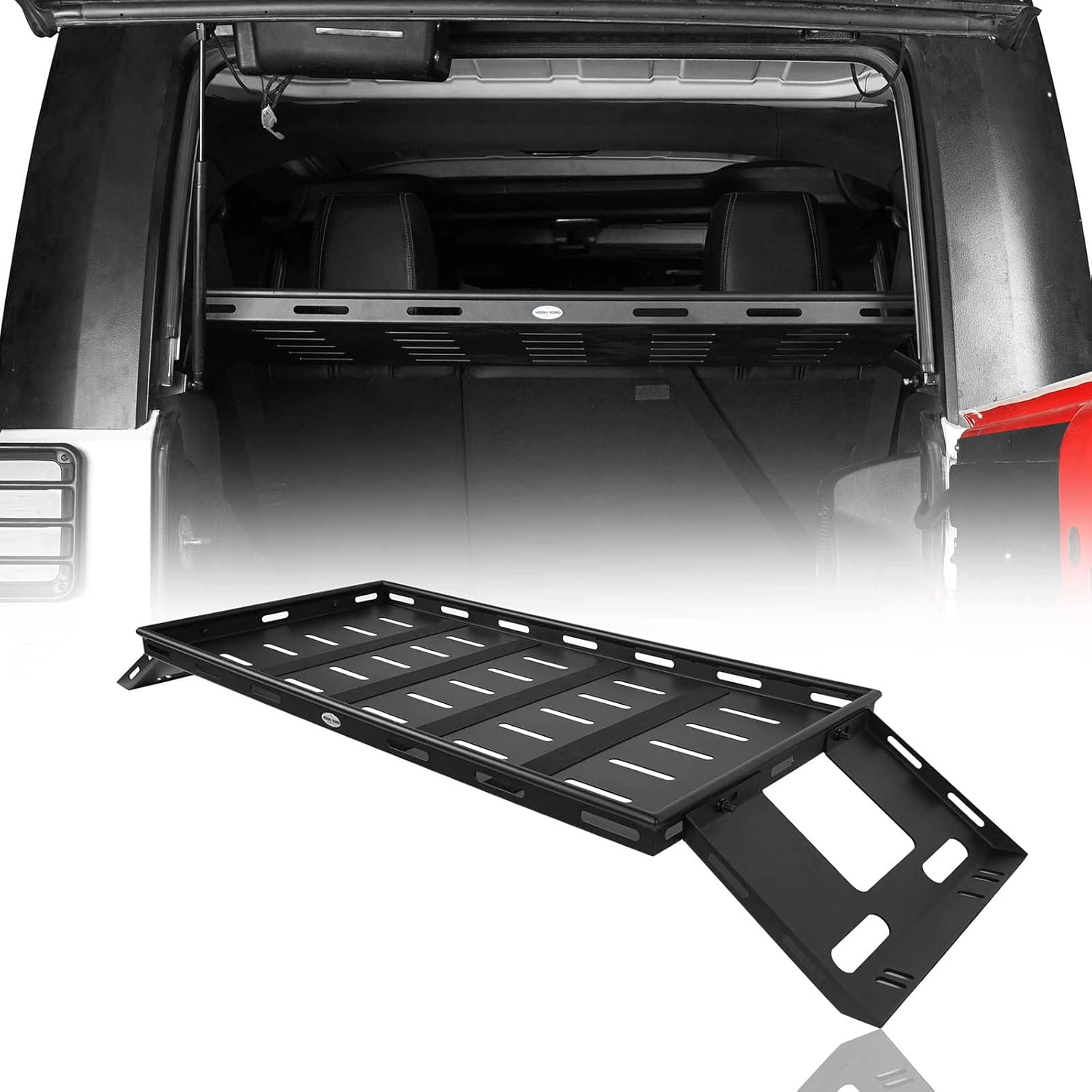 u-Box Wrangler Interior Cargo Rack Lightweight Steel Carrier Basket for 2007-2026 Jeep Wrangler JK JL Unlimited 4-Door Hardtops (Excluding Sky One-Touch Power Top Models)
