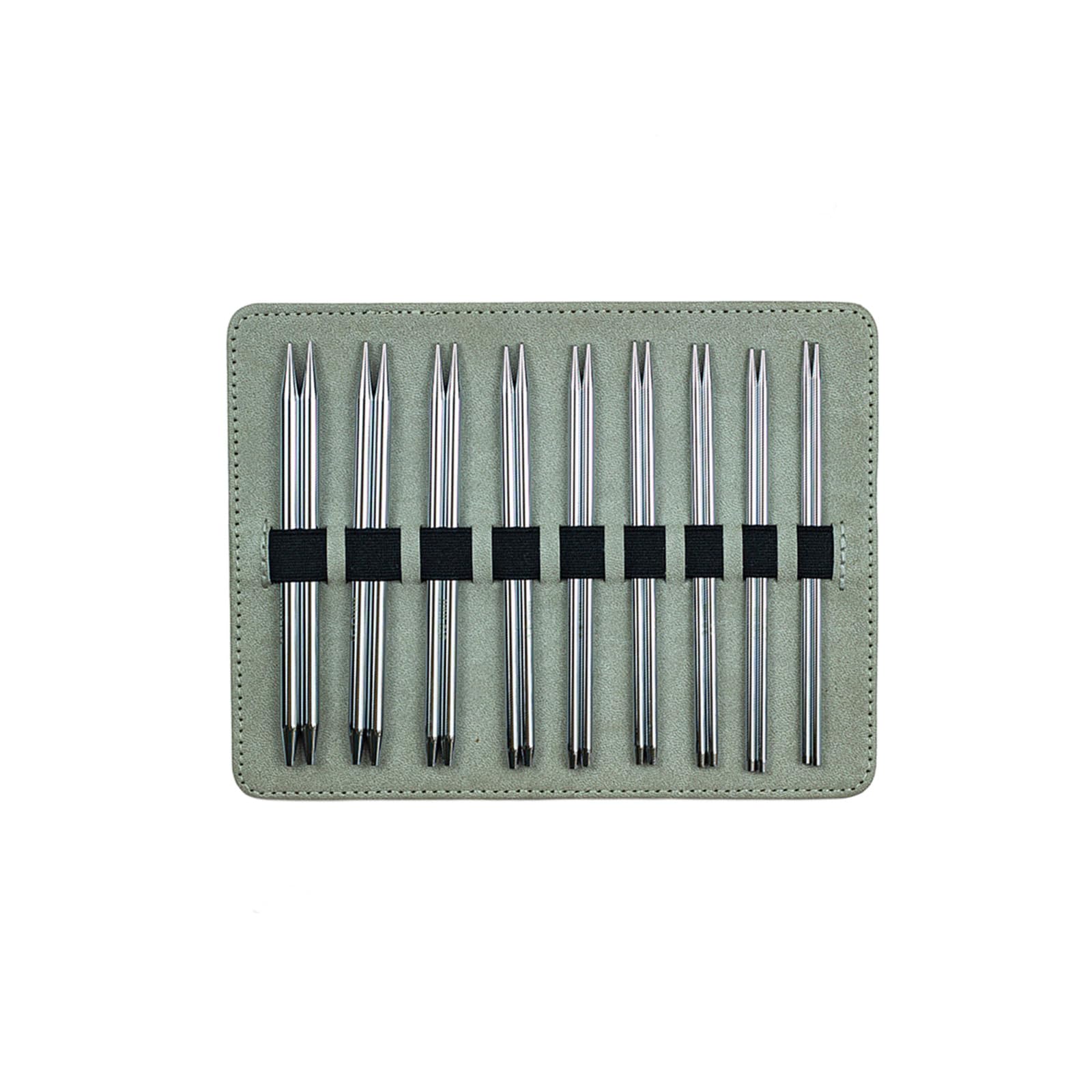 Punte per da Maglia in Alluminio, 9 Paia Punte Corte intercambiabili, Strumento Lavoro Compatto per Filati per Realizzare Guanti per Calzini, Cappelli, Punte per Maglieria da 12, 5