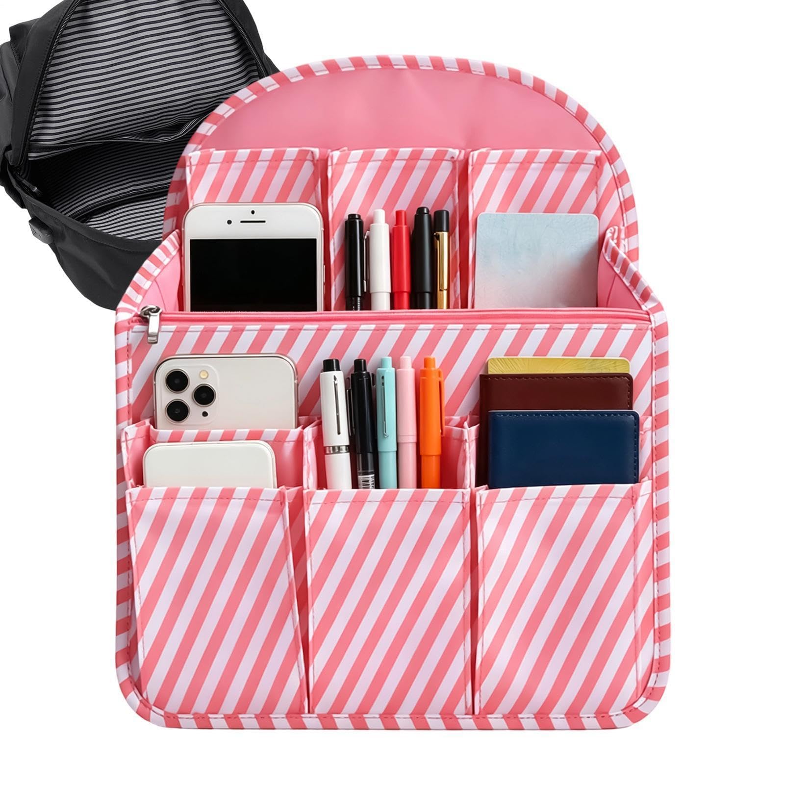 Sac à dos entreprise organisé avec un insert amovible grand format de rangement voyage