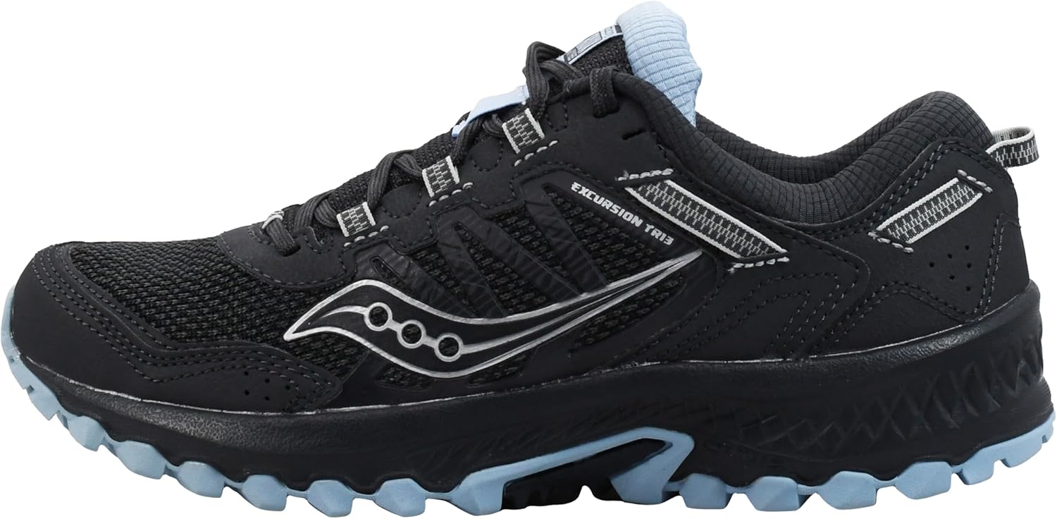 Saucony Women's Versafoam Excursion Tr13 Trail Running Shoe 9 Black/Light Blue image 7 of 7 B082YG17XB