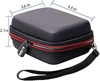 Vista 2 de LTGEM - Funda compatible con JBL GO2 / GO 2 / GO Altavoz ultra portátil impermeable, negro y gris