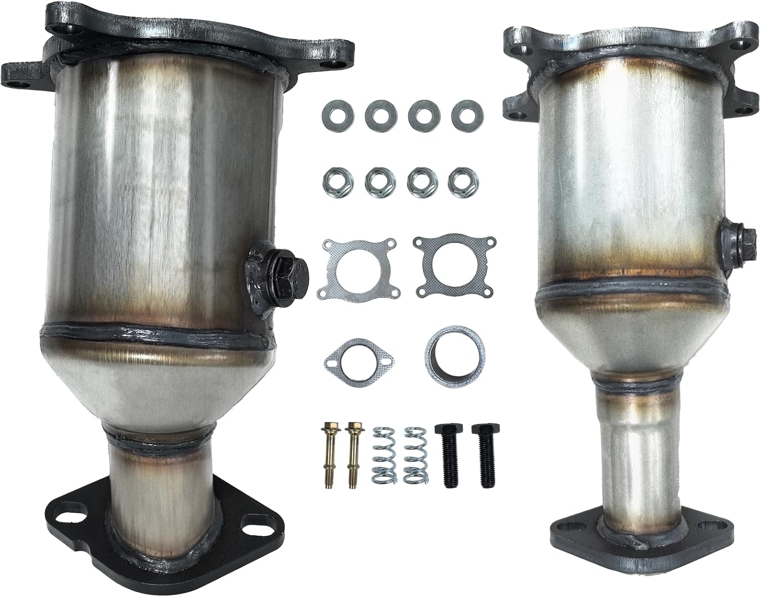 16490 16491 Front and Rear Catalytic Converter Kit Compatible with 2007-2012 Ford Taurus X/Edge/Flex/Fusion,for 2007-2010 Lincoln MKS/MKX/MKZ, for 2007-2015 Mazda 6/CX-9,for 2008-2009 Mercury Sable