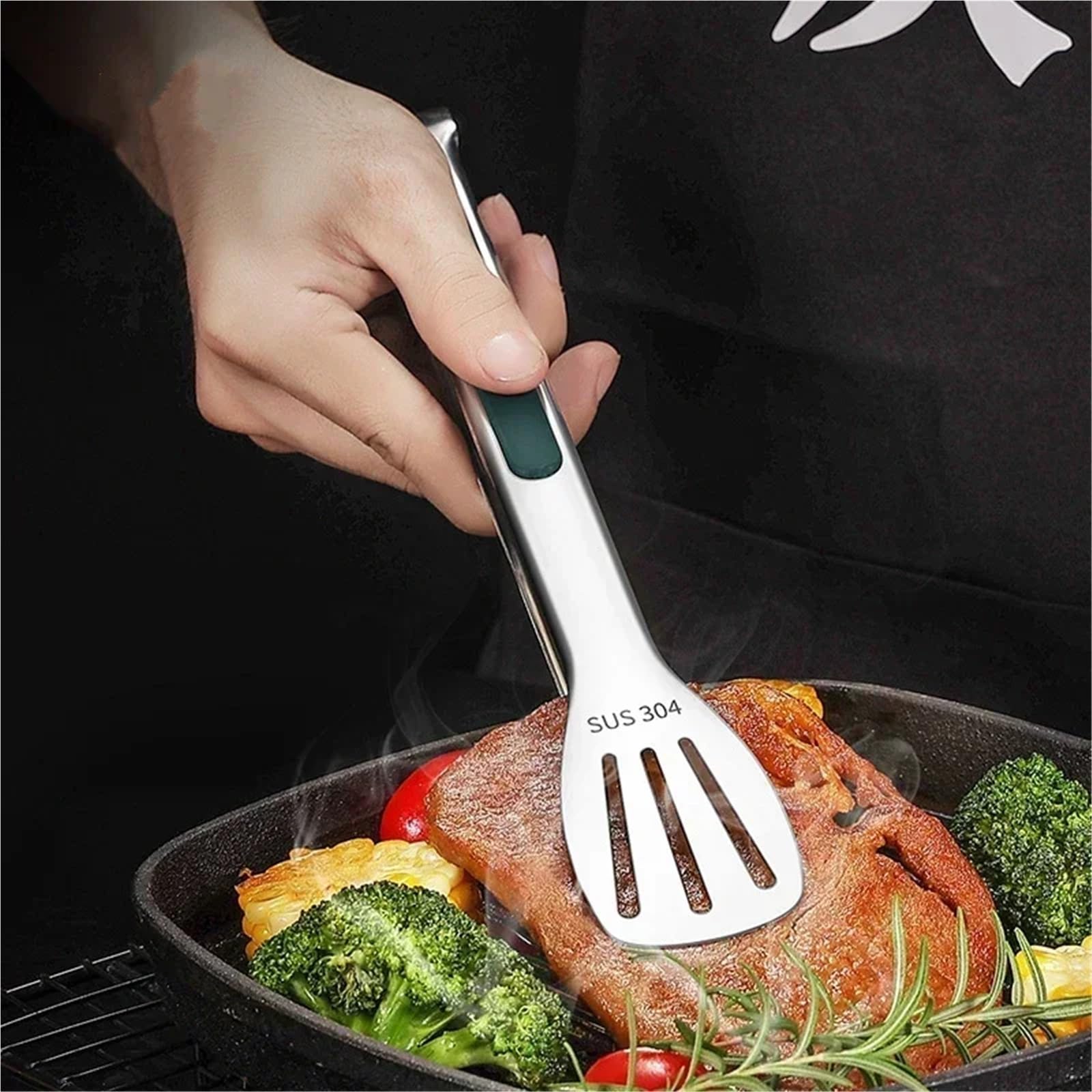 Pinze Da Cucina Pinzas antideslizantes for comida, pinzas for carne antiescaldado for cocina, pinzas for pan y pastel, 2 uds. Para Cocina