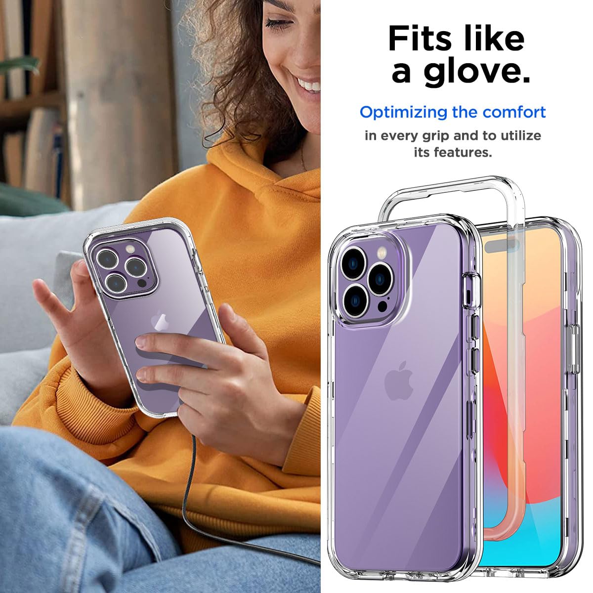 Amazon.com: AICase Compatible with iPhone 15 Pro Max Clear Case