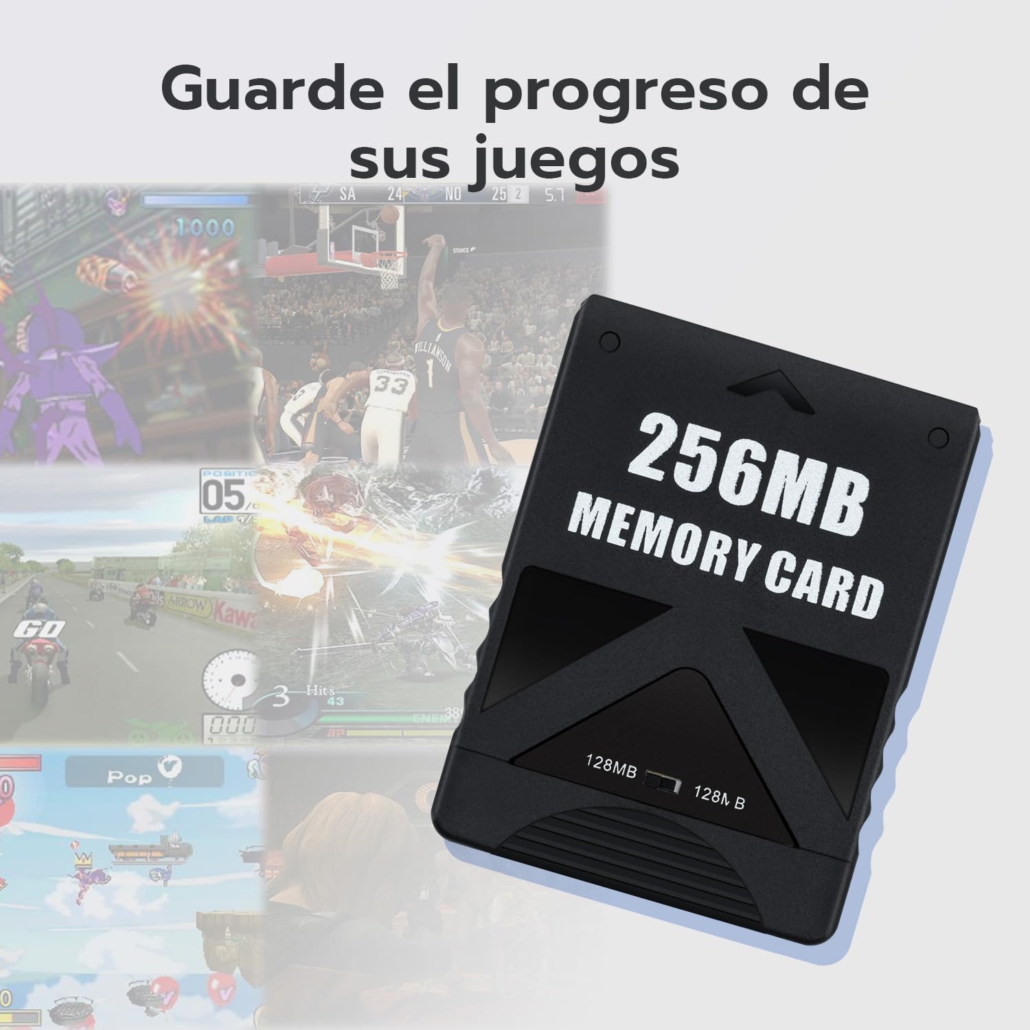Mcbazel Tarjeta de Memoria para Juegos de 256 MB para la Consola PS2