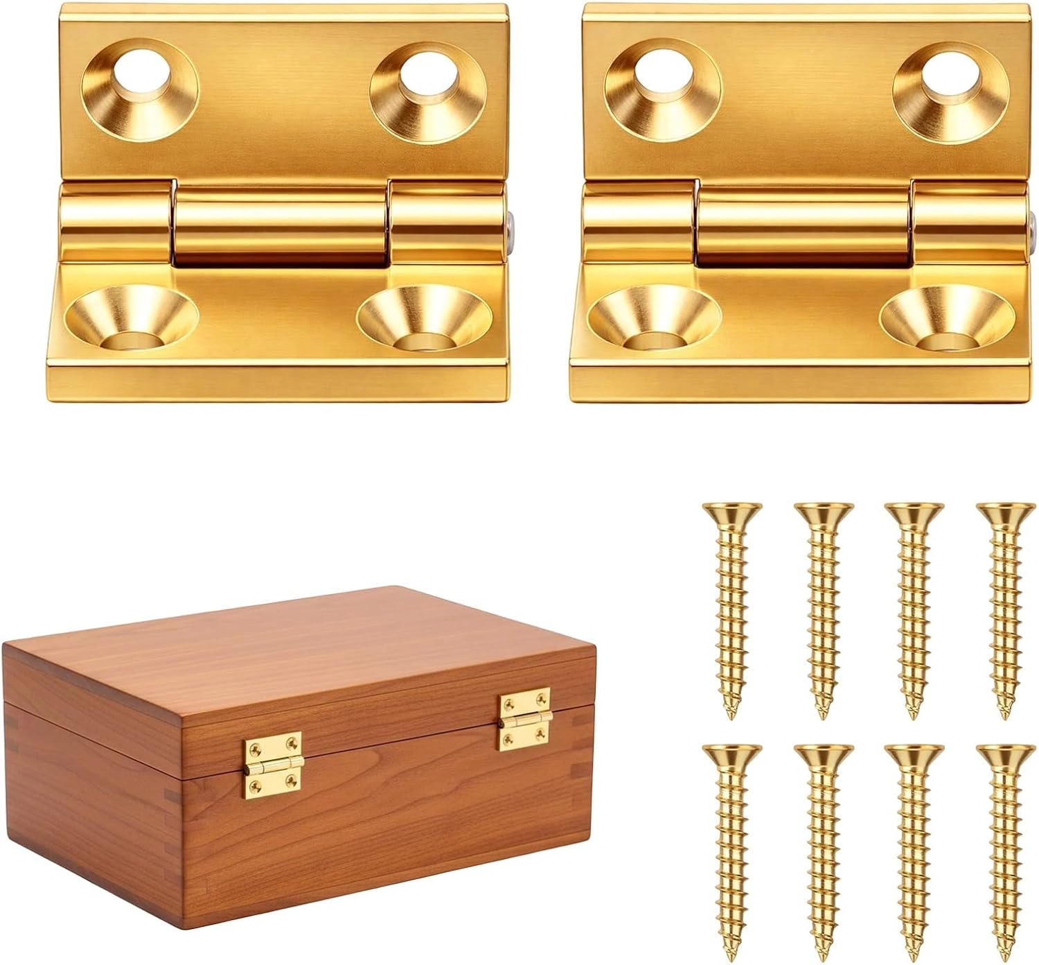 Brass Miniature Butt Hinges Antique Styles Compact Hinges Ideal for Model Making & Tiny Woodworking Applications Bronze