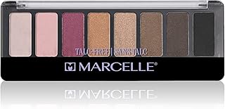 Marcelle Talc-Free Eyeshadow Palette, Luminous Shimmer and Velvety-Matte Finishes, Hypoallergenic, Fragrance-Free, Cruelty-Free, Vegan, Paraben-Free, Mineral Oil-Free, 8 g