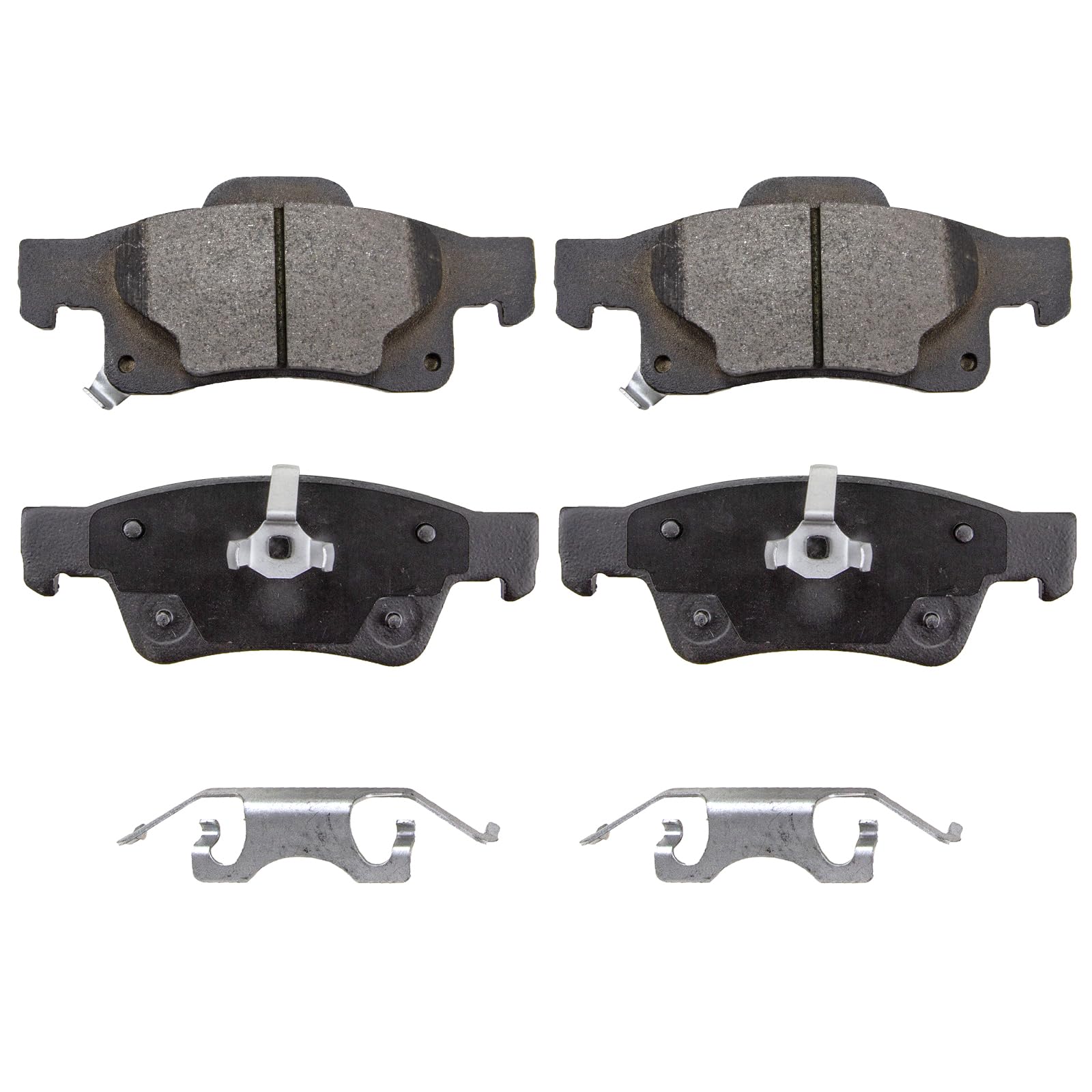 4PCS Ceramic Power Stop Rear Brake Pads, Automotive Replacement Brake Pads for 2011-2018 For Dodge, for Durango 2011-2019, for Jeep Grand, for Cherokee
