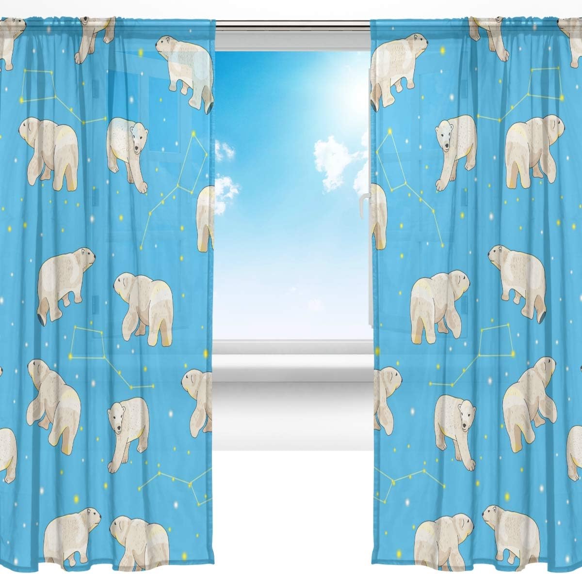 Soresore ソレソレ レースカーテンミラーレースカーテン Uvカット 遮光 遮熱 断熱 カーテン ドアカーテン ミラーカーテン 熊柄 白熊 星座 星座柄 宇宙 アニマル 可愛い 目隠し おしゃれ かわいい 幅140cmx0cm 2枚組 Soresore ソレソレ レースカーテンミラーレースカーテン Uvカット 遮光 遮熱 断熱 カーテン ドアカーテン ミラーカーテン 熊柄 白熊 星座 星座柄 宇宙 アニマル 可愛い 目隠し おしゃれ かわいい 幅140cmx0cm 2枚組