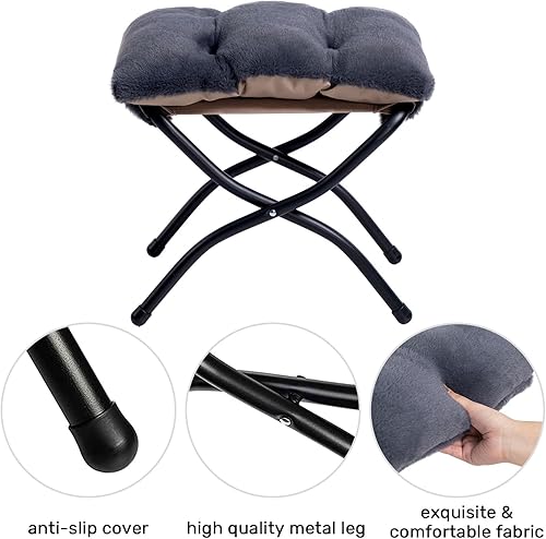 Miniatura 106 de HollyHOME - Silla perezosa grande de tela para sala de estar, silla de lectura, acogedora silla de descanso con reposabrazos, sofá de ocio, color