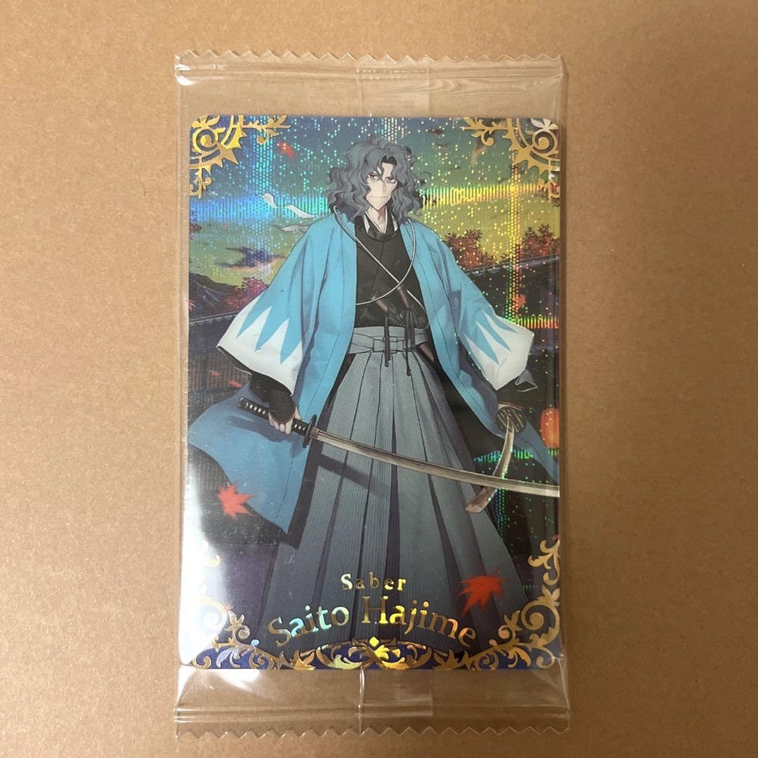 Fate FGO ウエハース カード R 斎藤一 Amazon | Fate/Grand Order ツインウエハース特別弾[18.セイバー