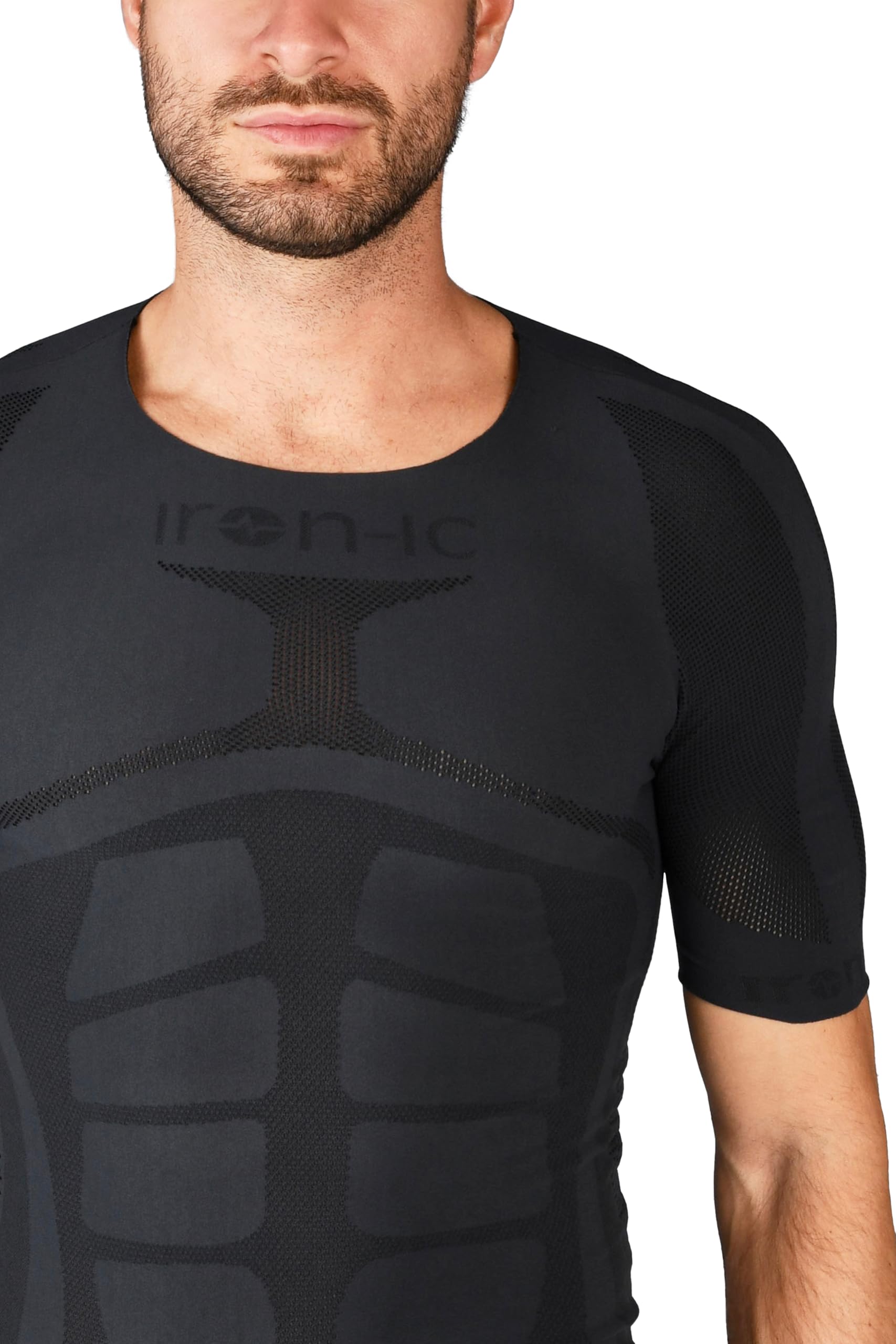 Iron-Ic, Maglia Tecnica Uomo Performance Traspirante - T-Shirt Maniche Corte per Running, Trekking e Crossfit