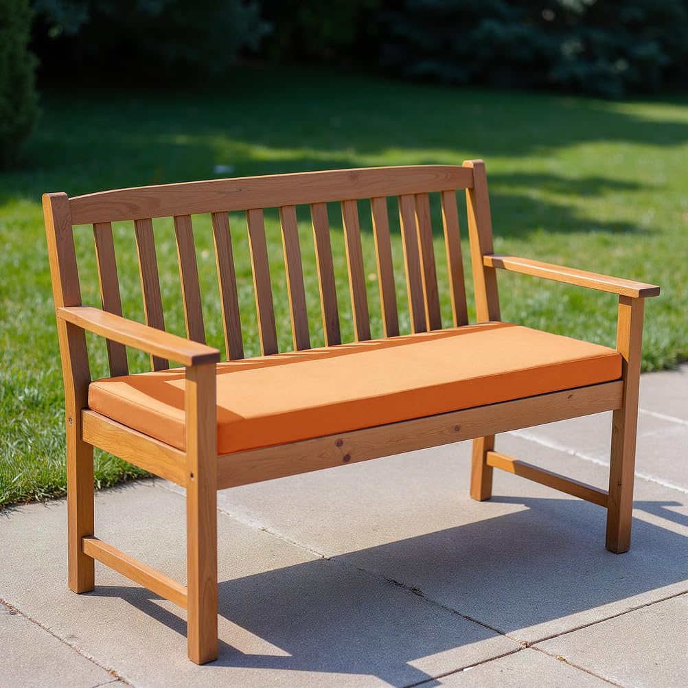 Schaumstoffpolster für den Außenbereich, 5 cm dick, waschbar, für Gartenschaukel und Sitzgelegenheit, 120 x 35 cm, Tisch und Polster für und Terrasse