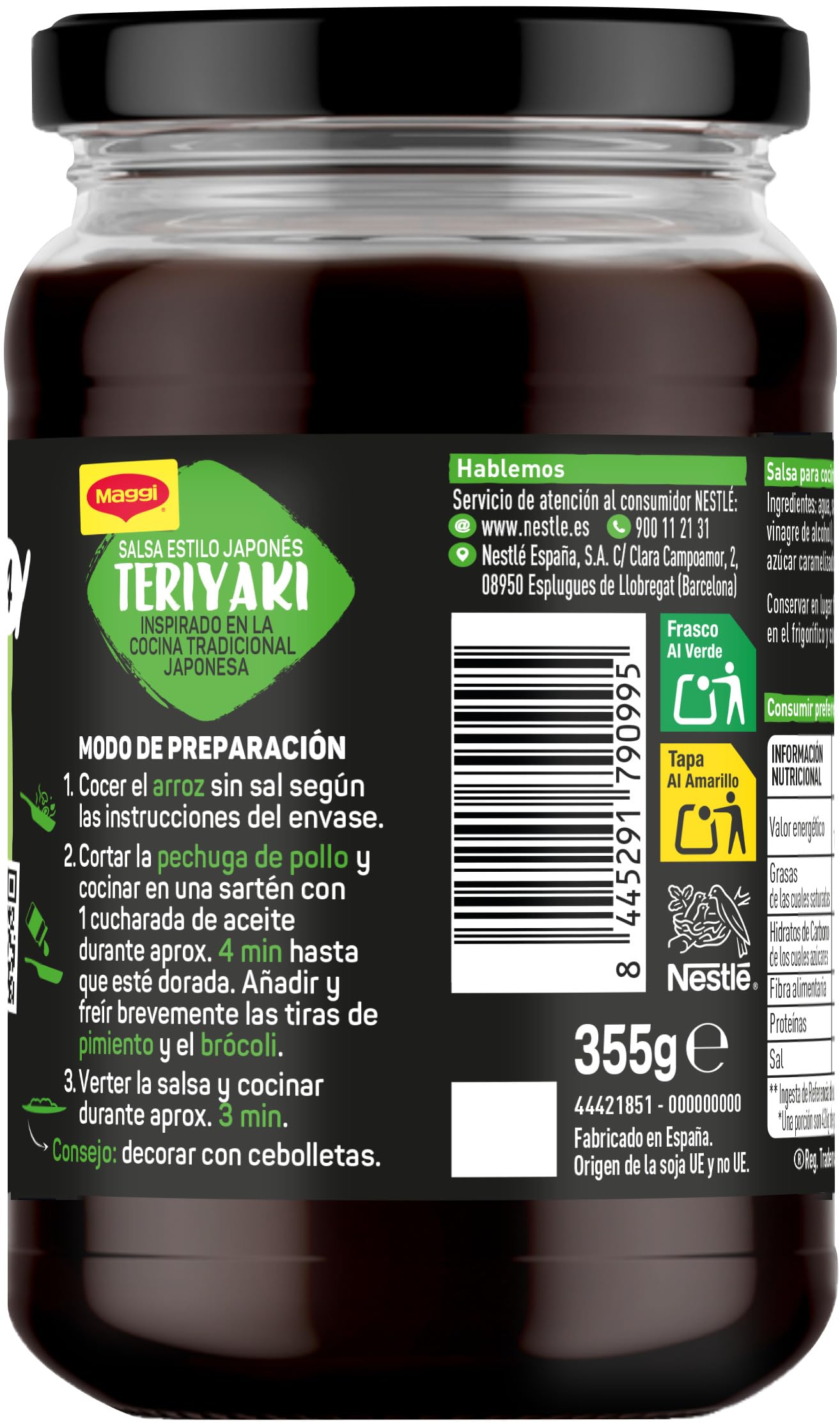 Maggi Salsa Asiática Teriyaki 6 x 355 g