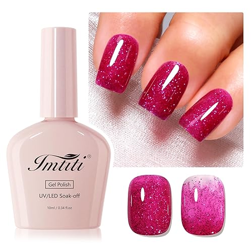 Miniatura 40 de Imtiti - Esmalte de uñas de gel blanco lechoso, esmalte de uñas de gel nude transparente blanco para uñas, esmalte de gel blanco translúcido UV/LED