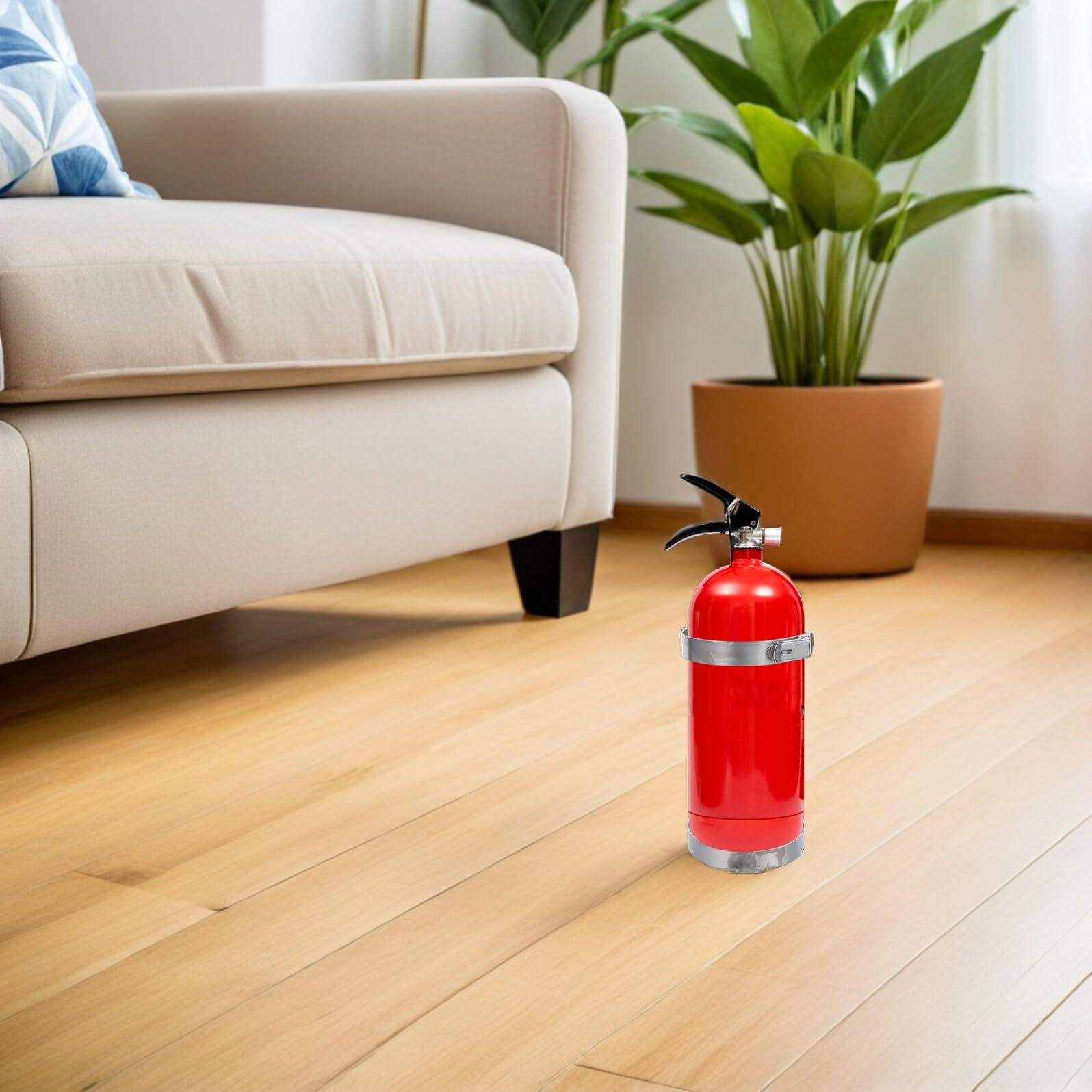 Soporte para Extintor de Incendios Hogar y Camiones, Acero Inoxidable Plateado, Fácil de Instalar Liberación Rápida para Extintores hasta 3 Kg