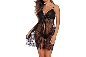 Women Sexy Lingerie Babydoll Lace Chemise Eyelash Wedding Brial Lingerie