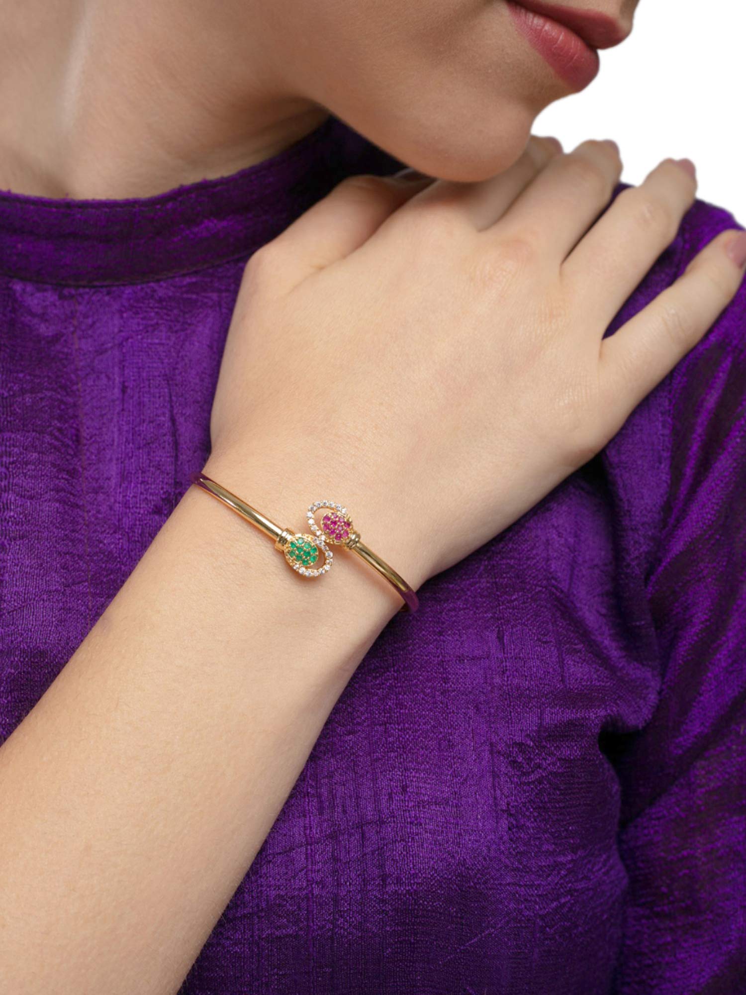 CZ Contemporary Style Kada For Women