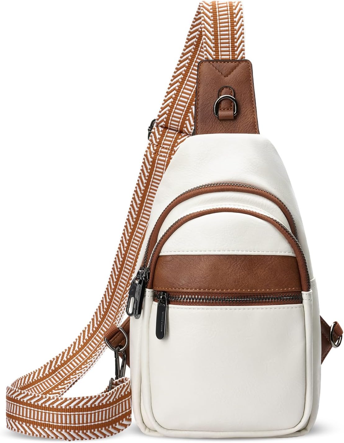 Anti-theft Chest Bags for Women, Crossbody Sling Bag Daypack Backpack, PU Leather S...