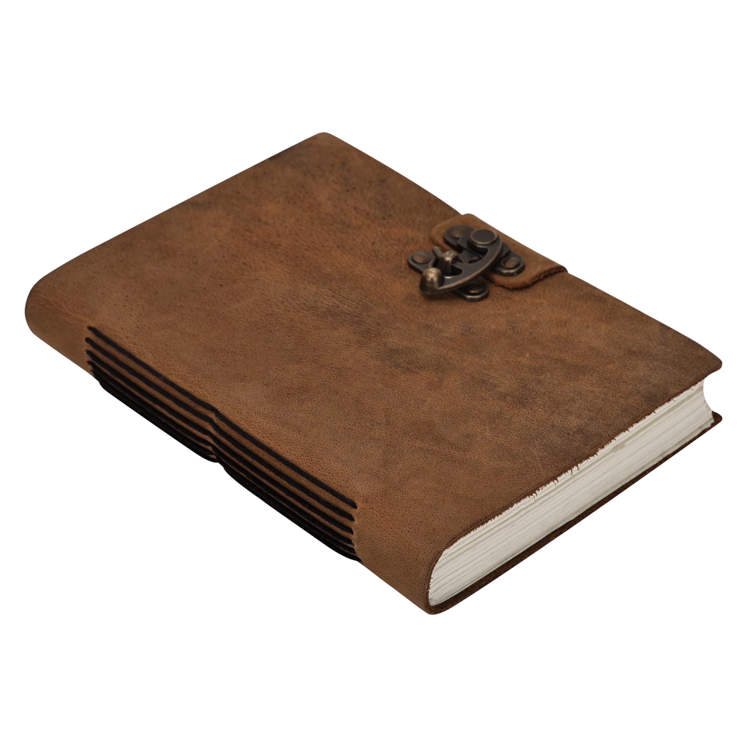 Journal en cuir antique pour croquis artistiques qui ne bave pas avec papier épais