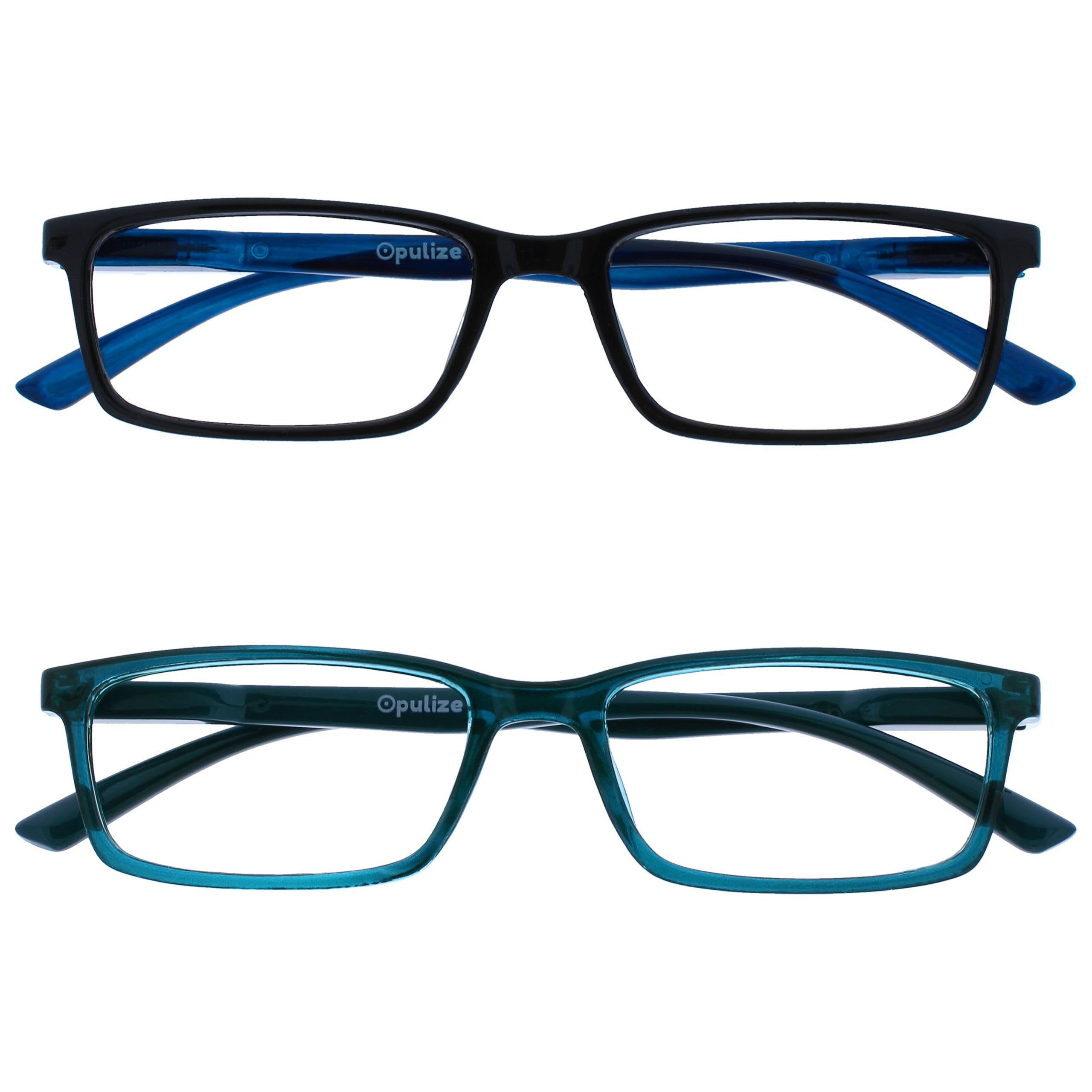 OPULIZE See Gafas Lectura Filtro Luz Azul x3 Estrecha Bisagras de Resorte Mejoran Sueño Reducen Dolor de Cabeza Ordenador Videojuegos Antirreflejante Azul Morado Turquesa Hombre Mujer BBB9-35Q +2.00 — view 27