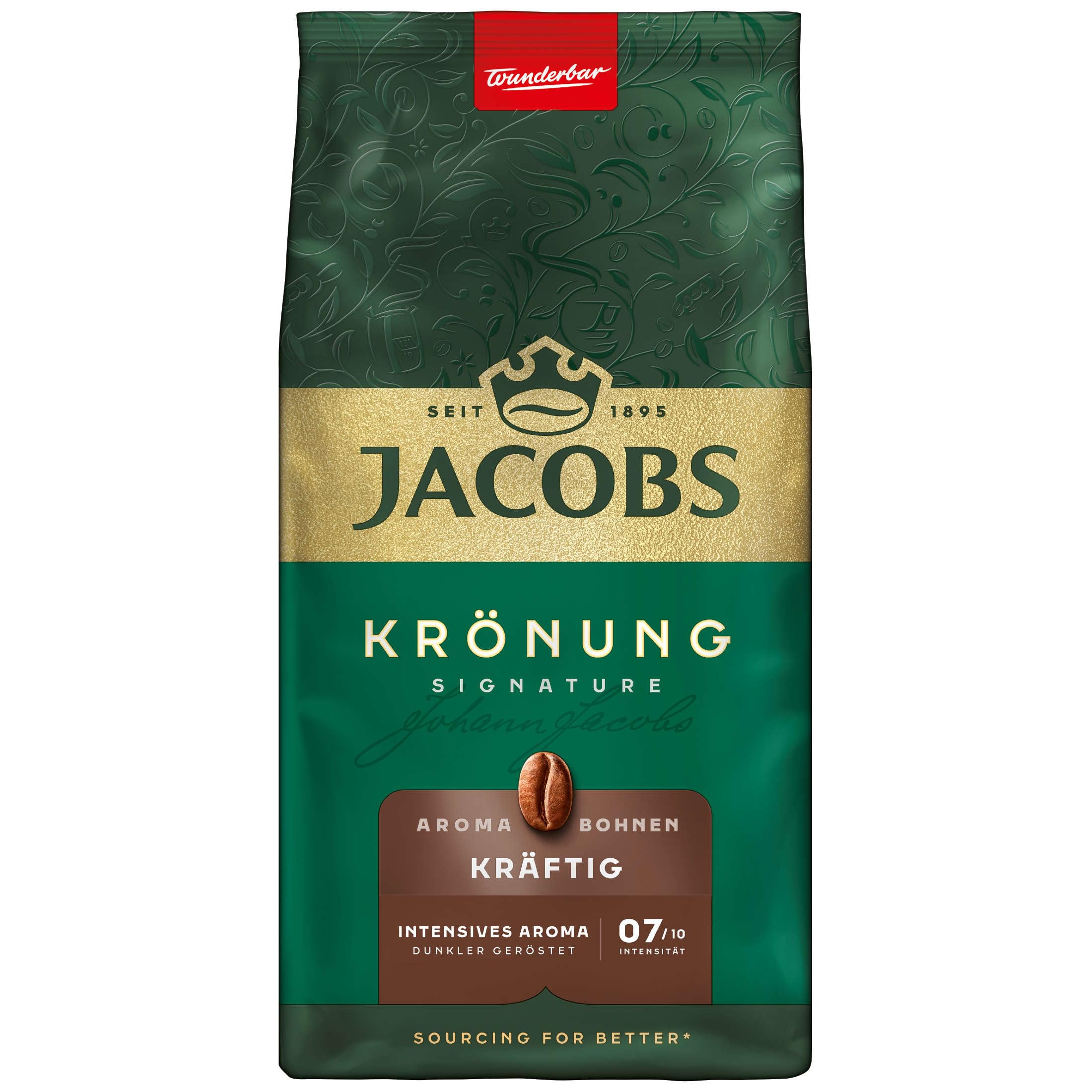 Jacobs Krönung Aroma-Bohnen kräftig Ganze Bohne, 12 x 500g