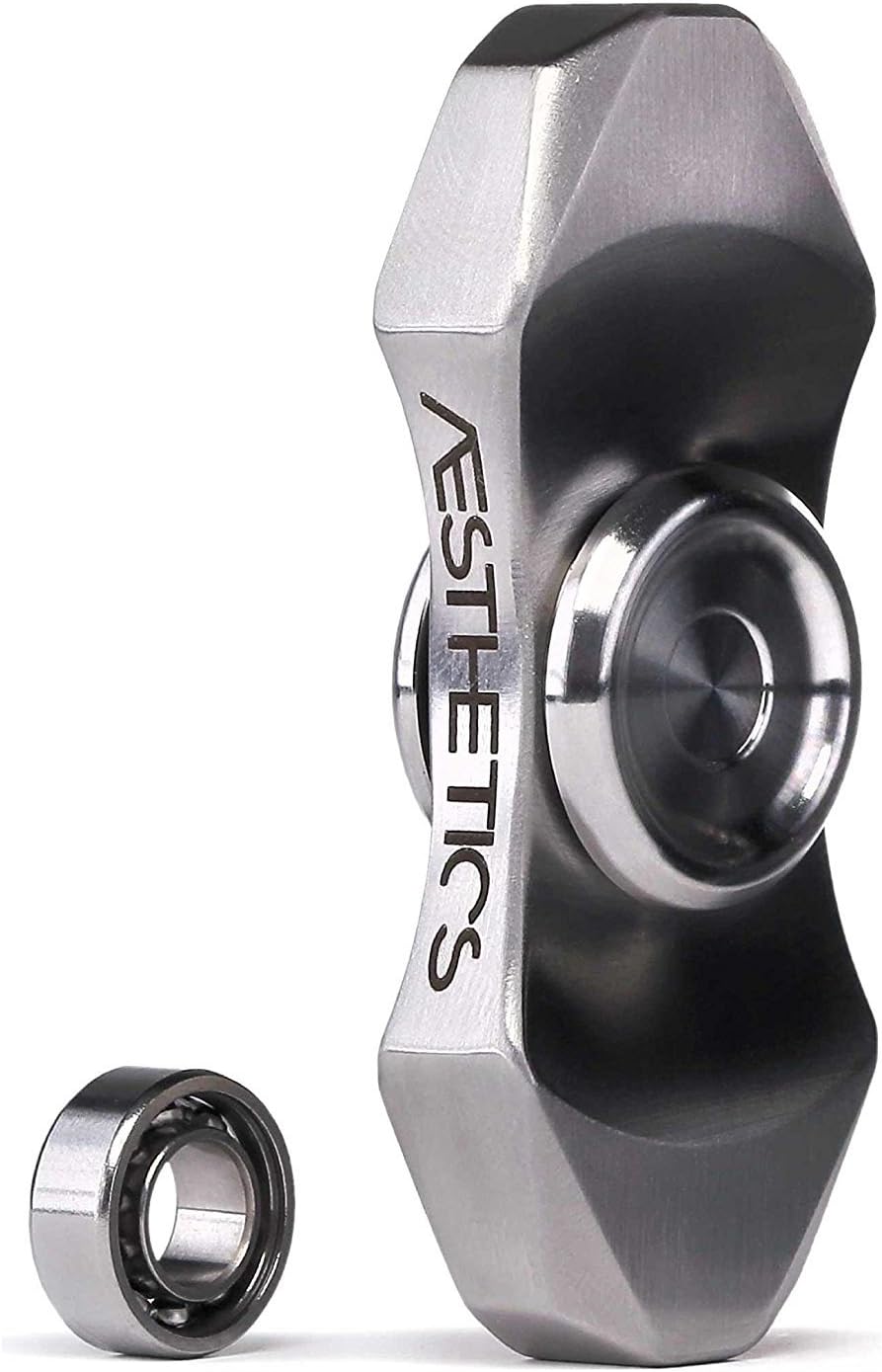 Arrow, A Unique Design Bar Spinner Crafted from Premium Stainless Steel with R188 Hybrid-Ceramic Bearing, an EDC Fidget Toy That Delivers Long and Relaxing Spins