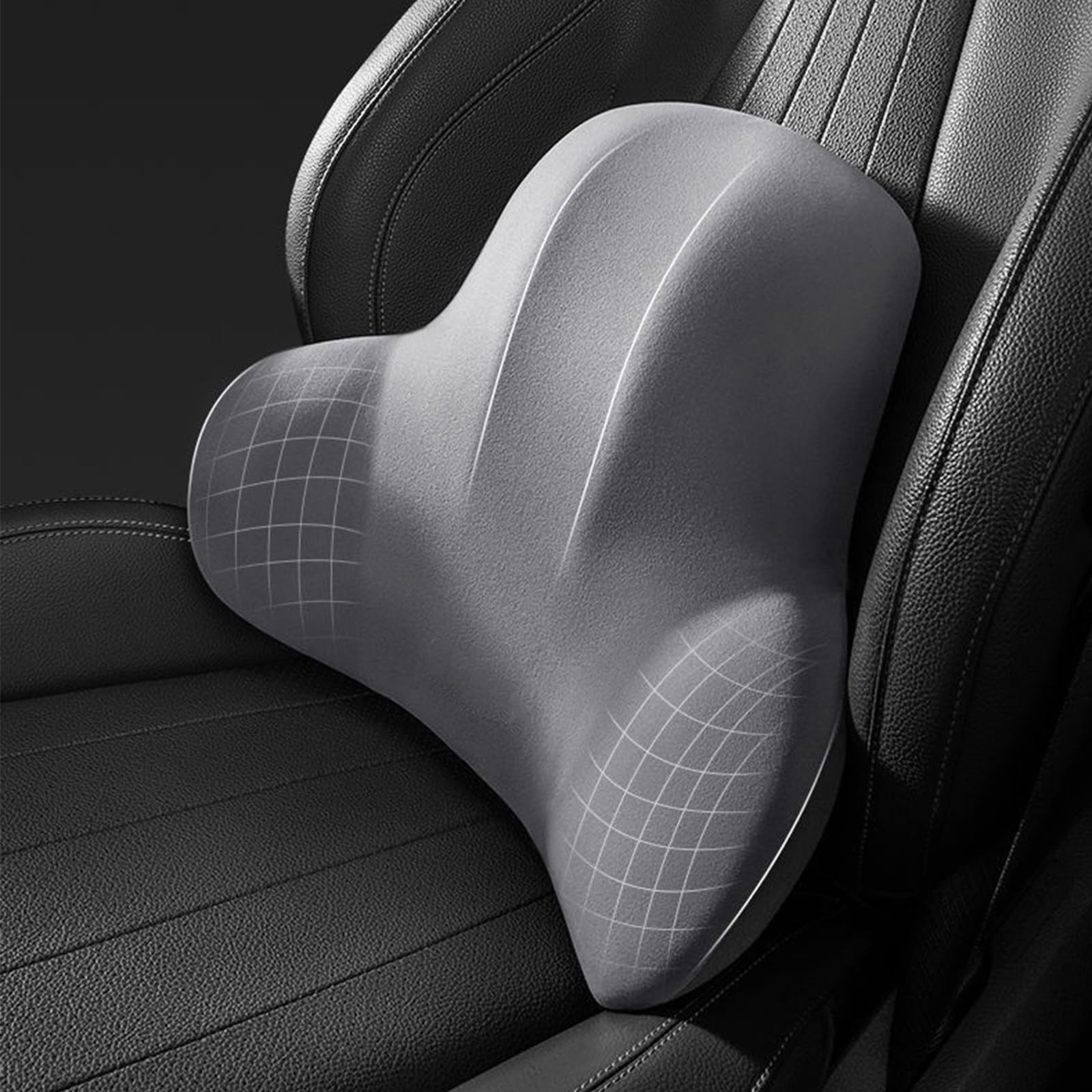 Coussin Lombaire Ergonomique Mousse Mémoire 50D - Pour Voiture, Bureau, Fauteuil - Soulage Le Dos - Bleu Coussin Lombaire Ergonomique Mousse Mémoire 50D - Pour Voiture, Bureau, Fauteuil - Soulage Le Dos - Bleu